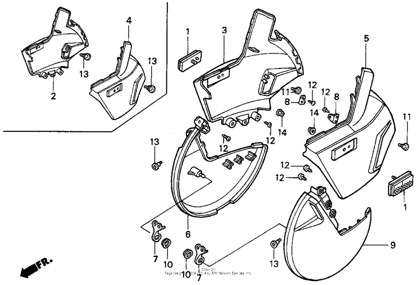 Front disk cover