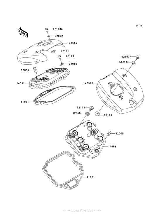 VN900 Крышка головки цилиндров