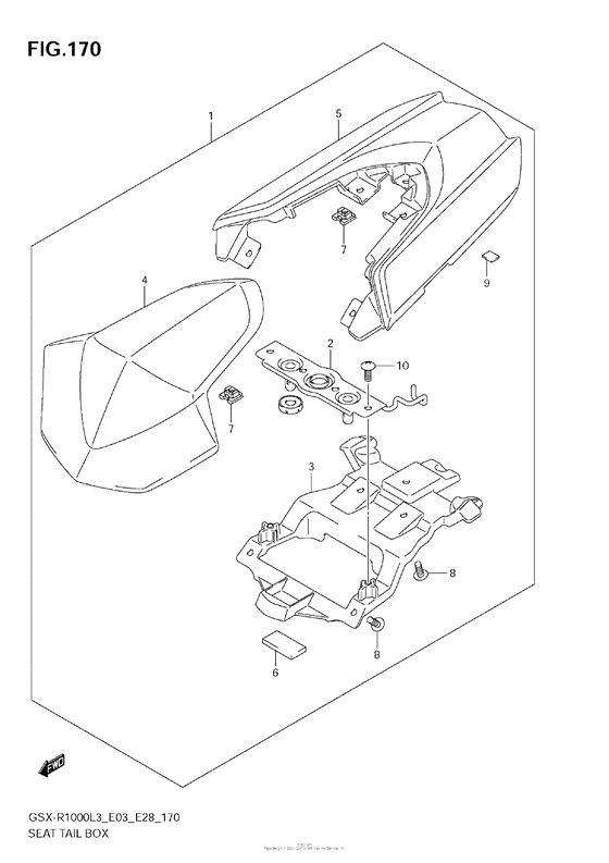 Seat Tail Box (Gsx-R1000Zl3 E33)