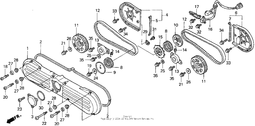 Front cover + timing belt