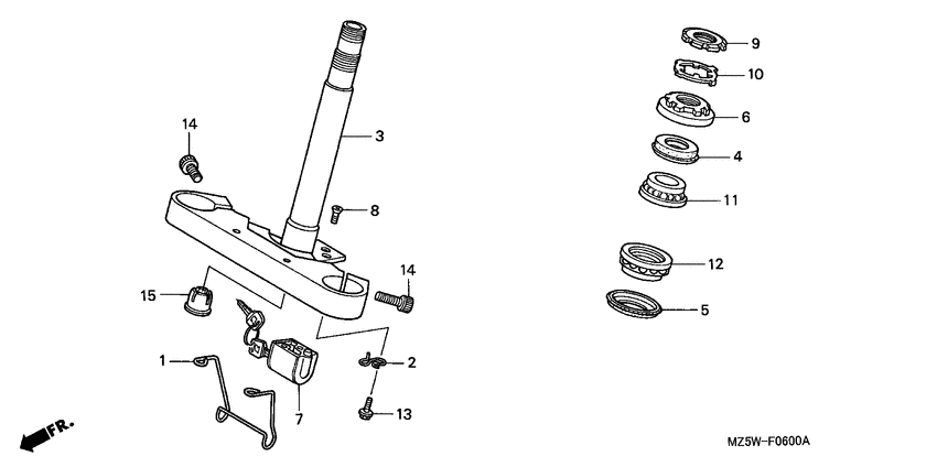VF750C Траверса нижняя