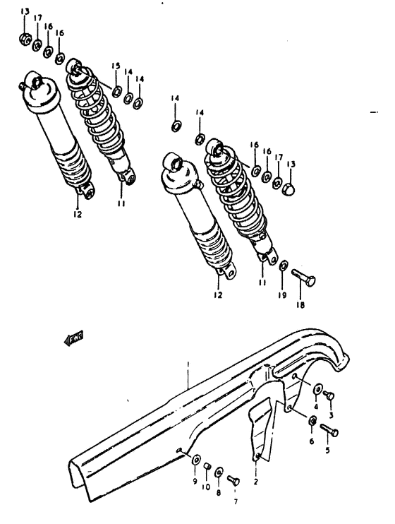 Chain case - shock absorber