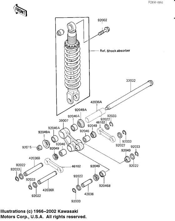 KL250 Задняя подвеска