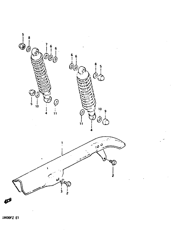 Chain case - shock absorber
