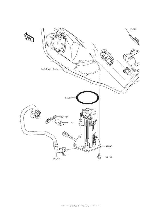 ZX1000 Топливный насос