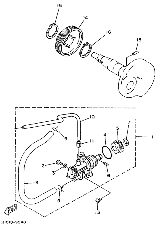 YE50 Масляный насос