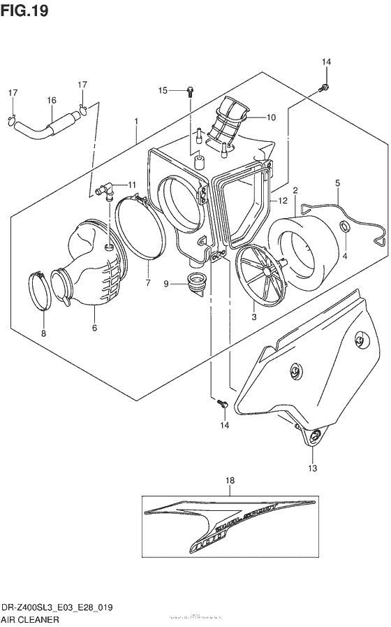 Air Cleaner (Dr-Z400Sl3 E03)