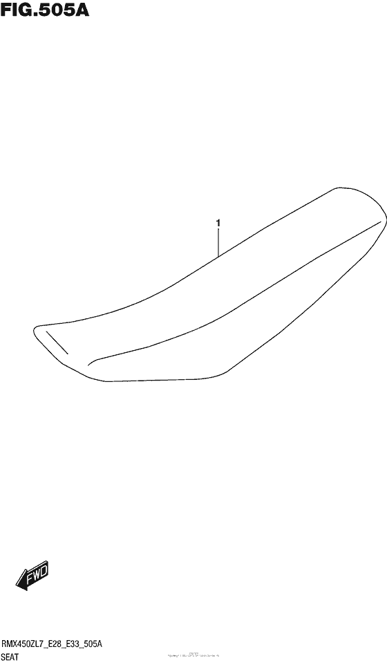 RMX450 Сиденье