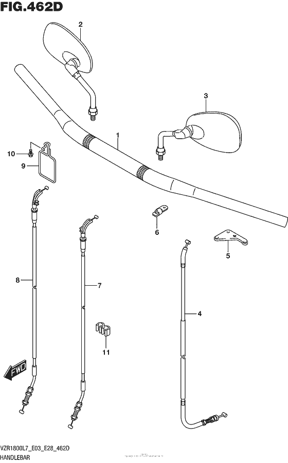 Handlebar (Vzr1800Bzl7 E33)