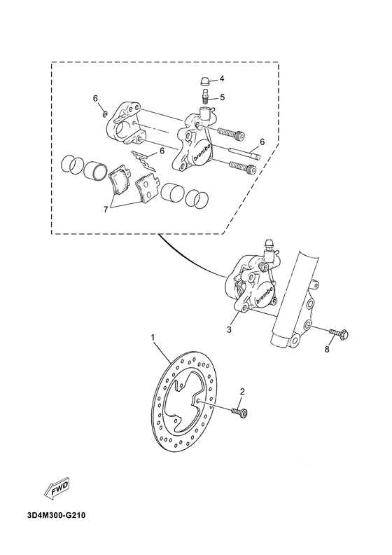 CS50 Передний суппорт