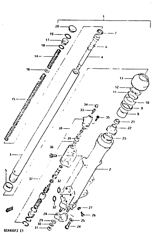 Front left fork