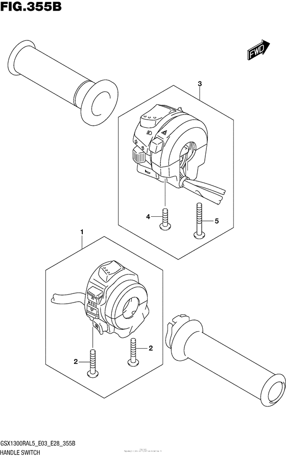 Handle Switch (Gsx1300Ral5 E28)