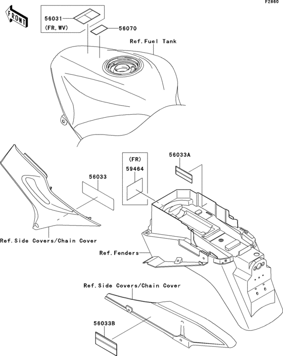ZX1200 Лейбл предостережения