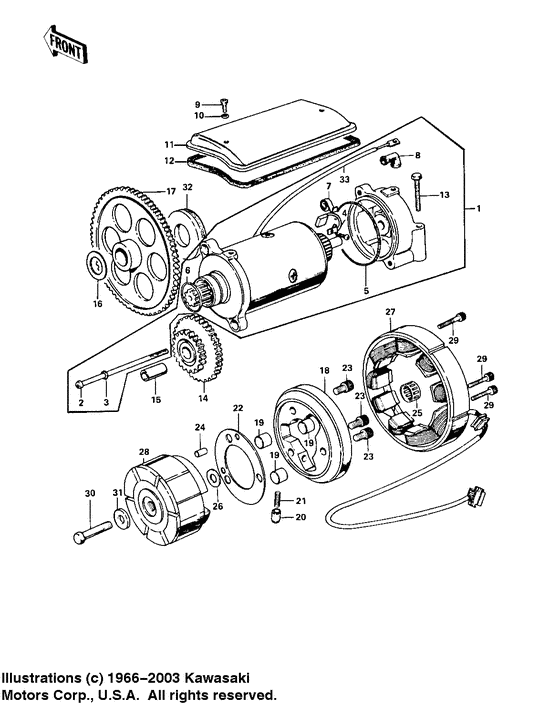 Generator/starter motor
