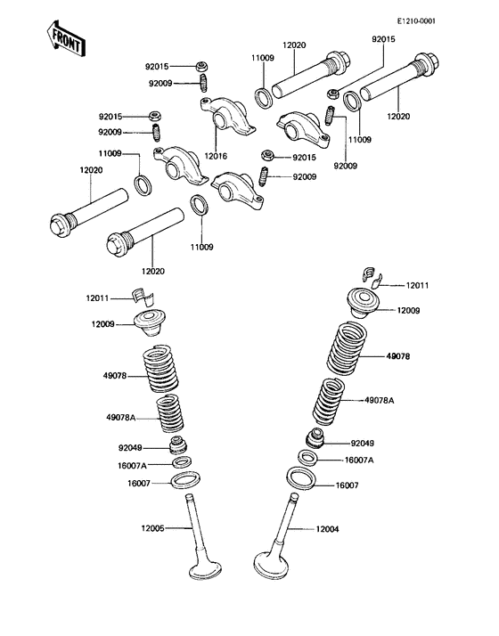 Rocker arms/valves