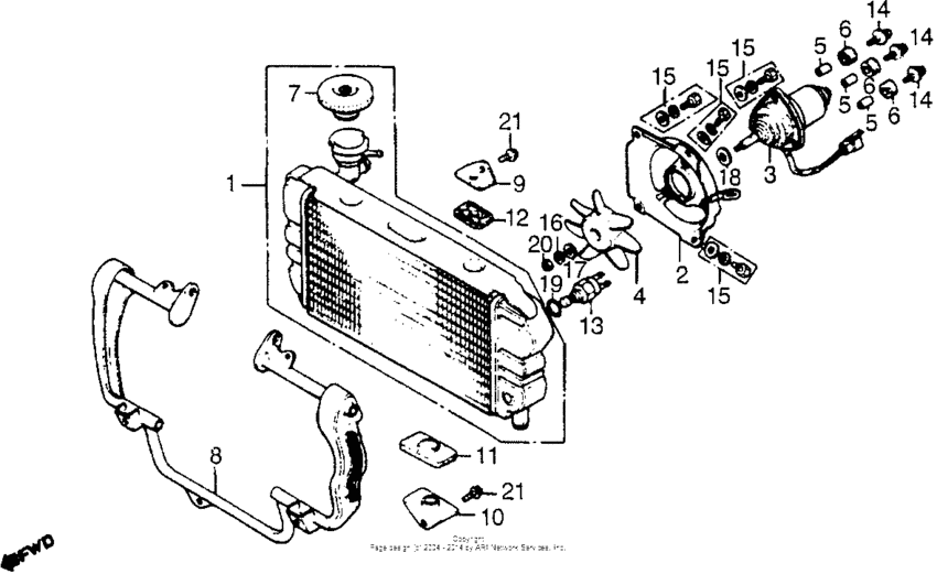Radiator + cooling fan