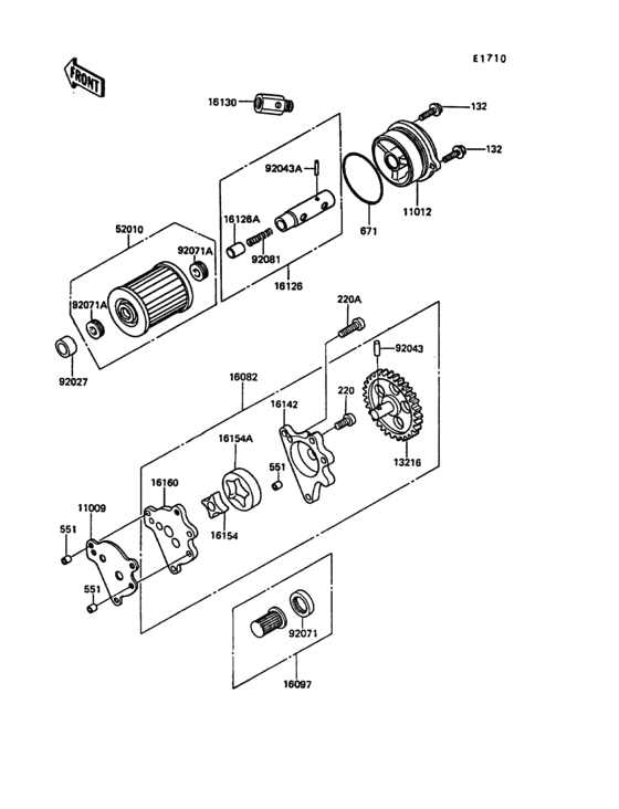 KL600 Масляный насос