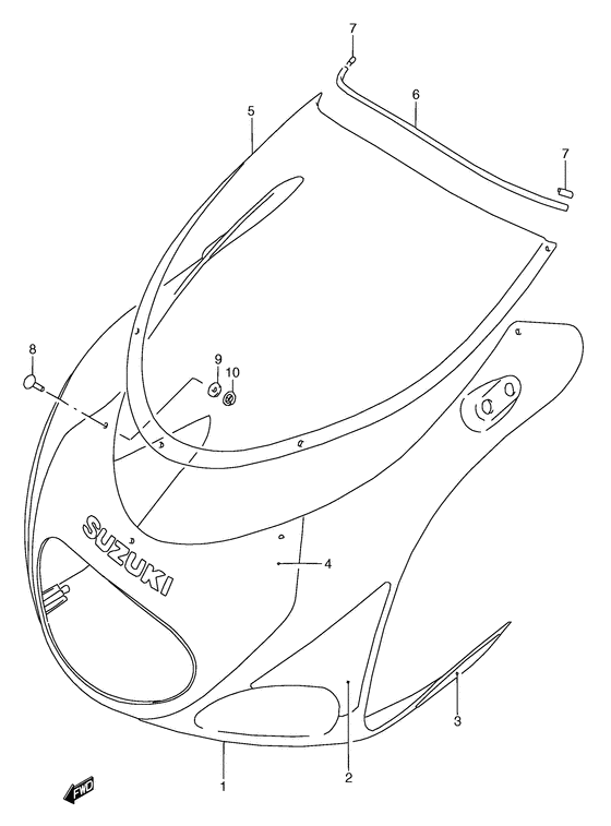 Cowling body
