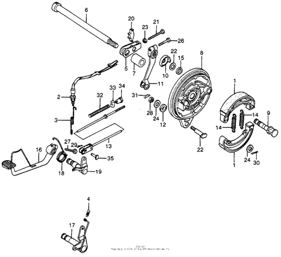 Brake pedal + brake panel