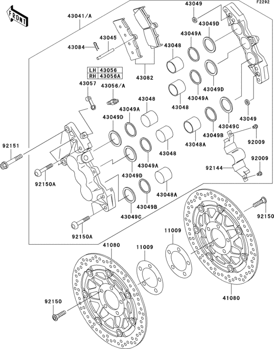 Front brake(b1/b2)