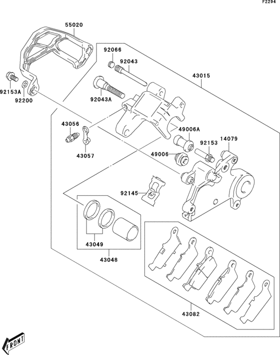  Rear brake(klx400-b1)