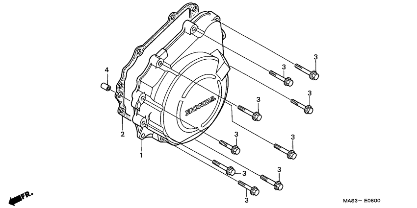 CBR900RR Крышка генератора
