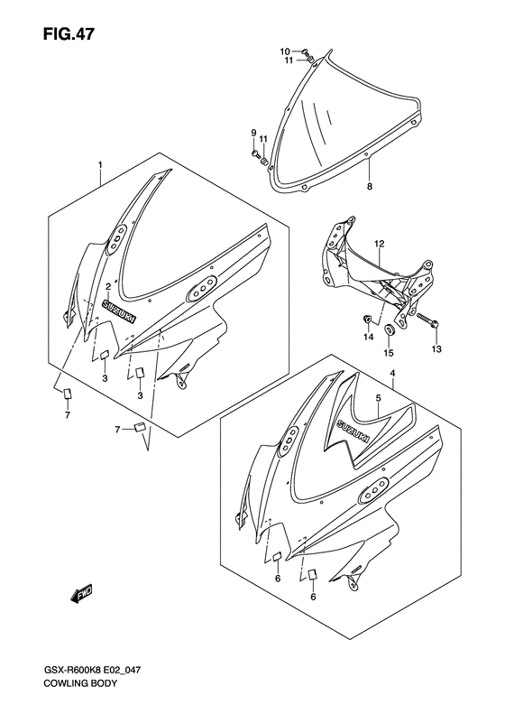 Cowling body