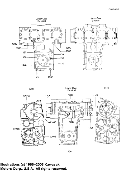 Crankcase bolt & stud pattern