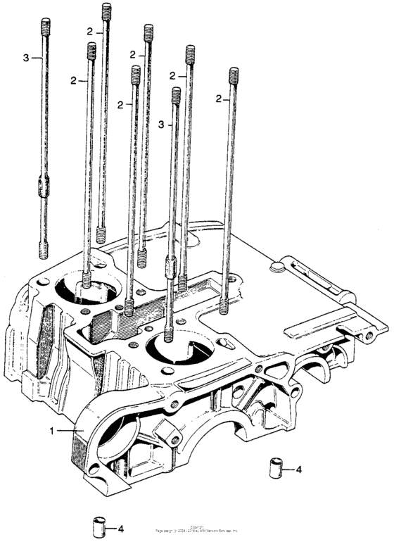 SL175 Upper crankcase