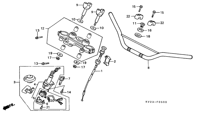 Handle pipe/top bridge