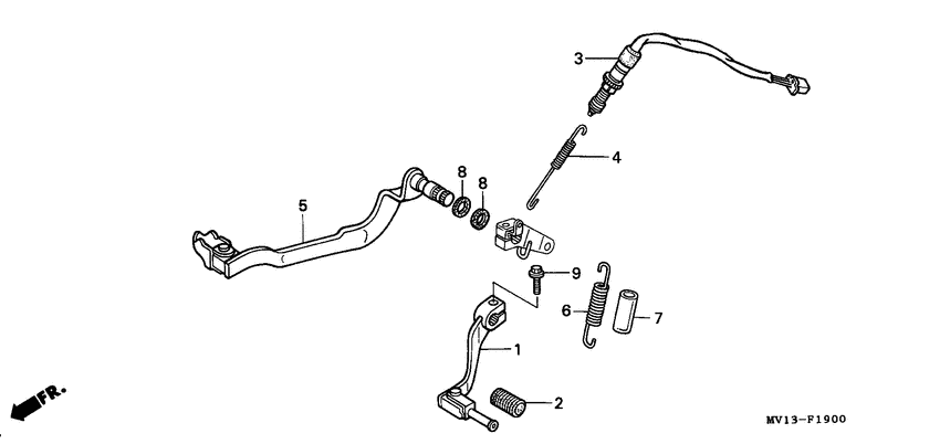 Brake pedal assy