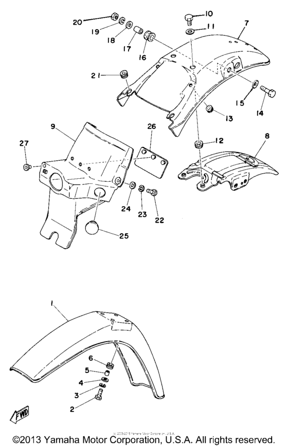 Front fender - rear fender