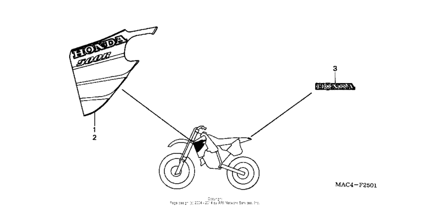 CR500R Наклейки