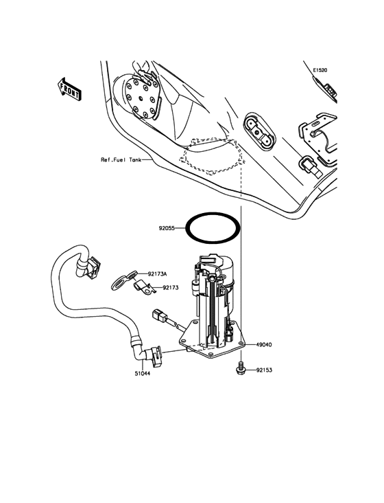 ZX1000 Топливный насос