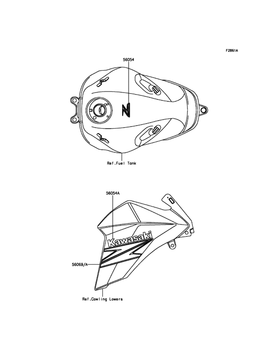 ZR800 Decals(Orange)(White)