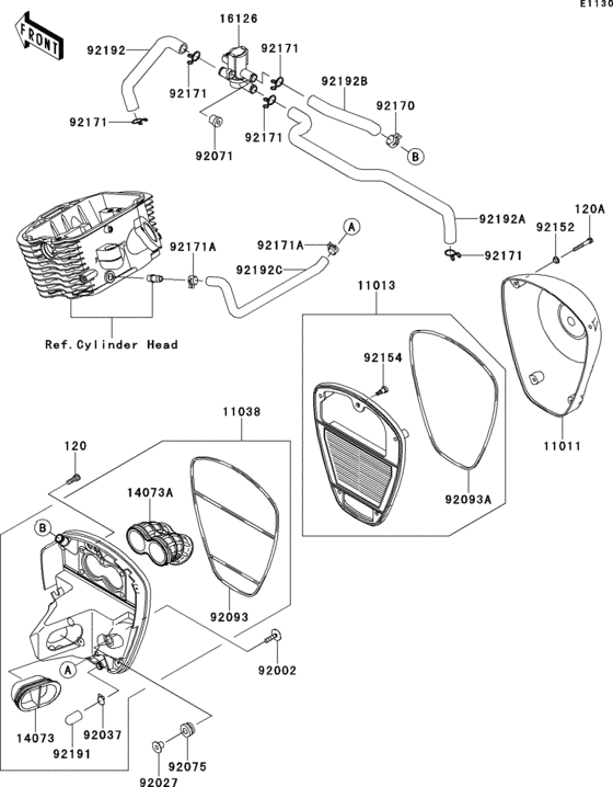 VN900 Воздушный фильтр