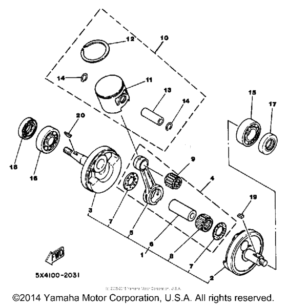 Crankshaft-piston