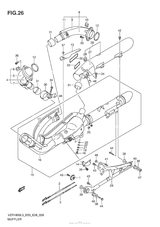 Muffler (Vzr1800L3 E28)
