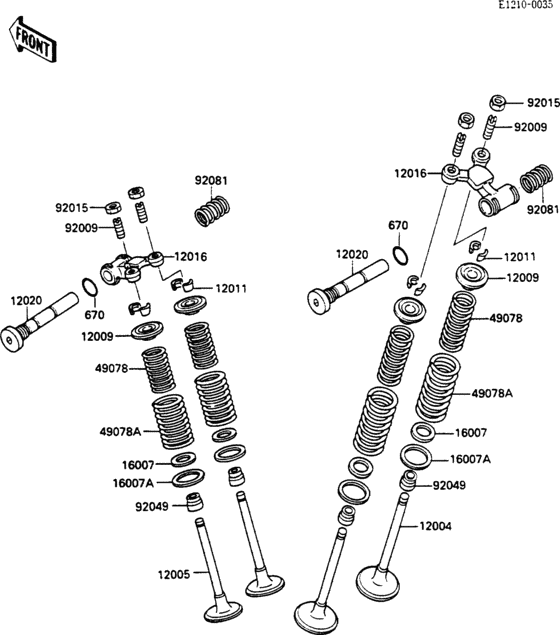 EX500 Клапана