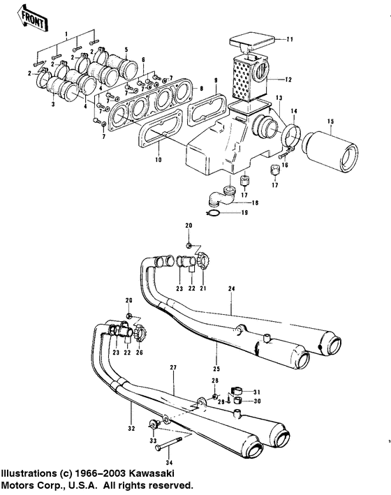 Air cleaner/mufflers