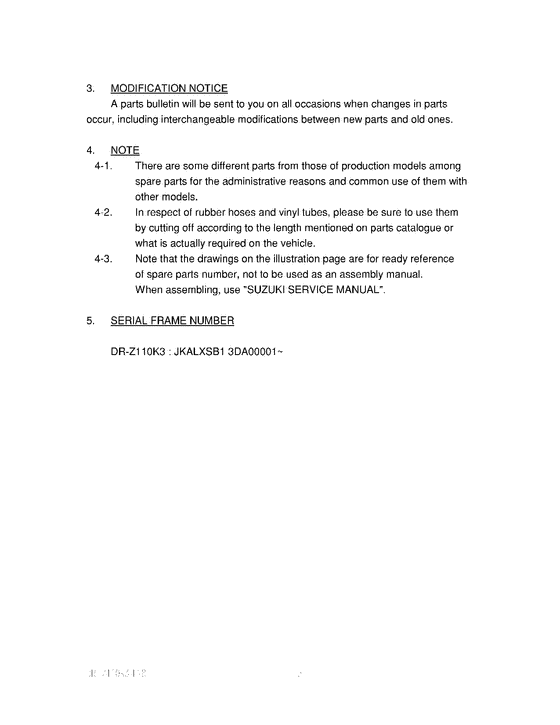 DR-Z110 Catalog preface