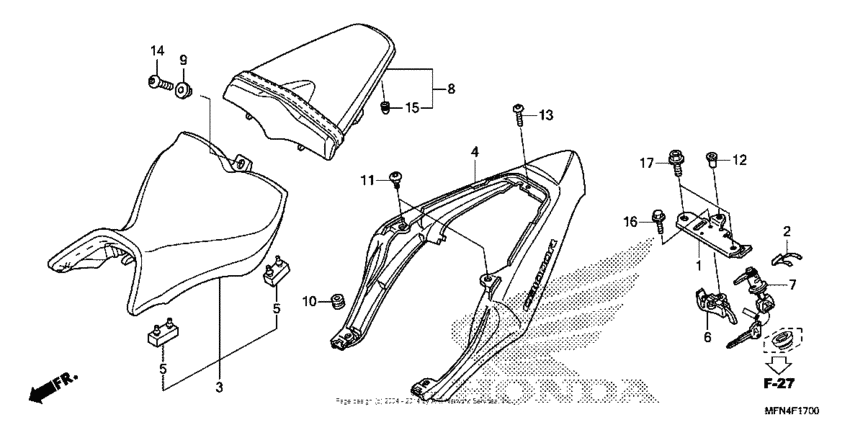 Seat + seat cowl