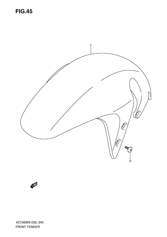VZ1500 Переднее крыло