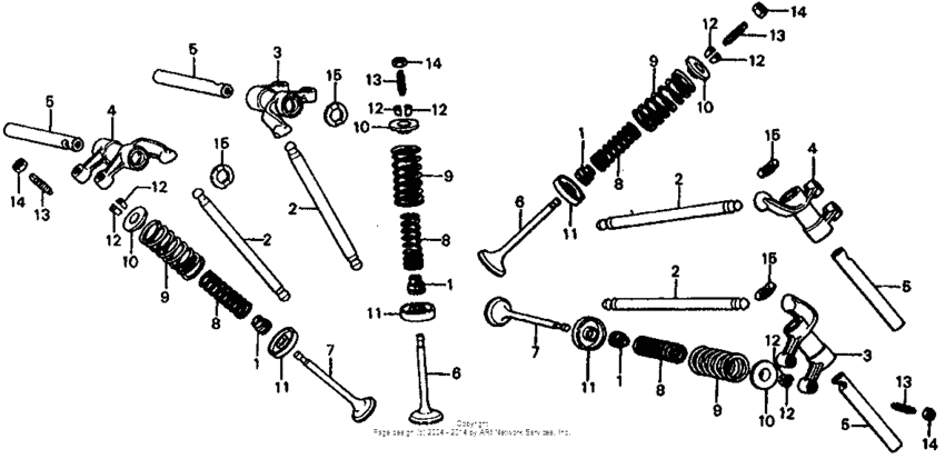 Valve + upper rocker arm