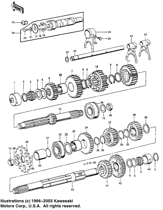 Transmission/change drum