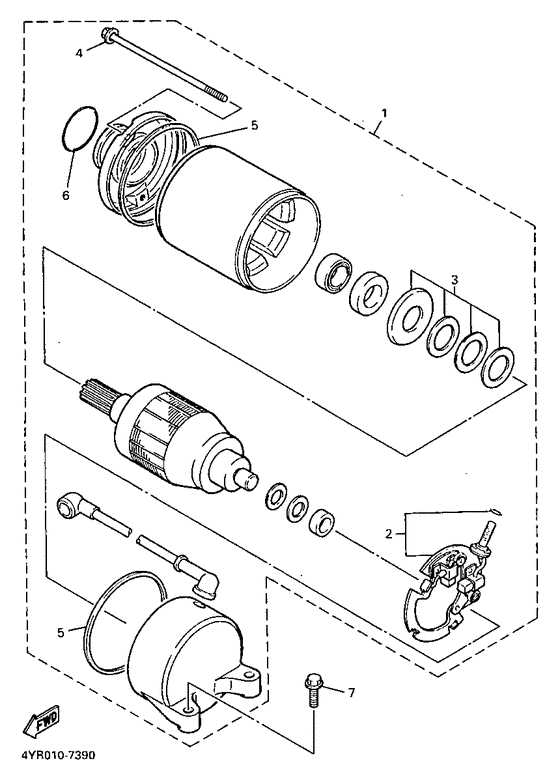 FZS600 Стартер