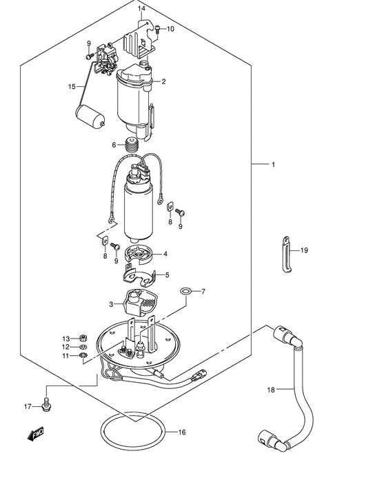 DL650 Топливный насос