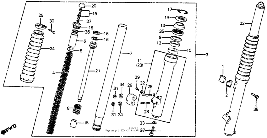 Front shock absorber 81
