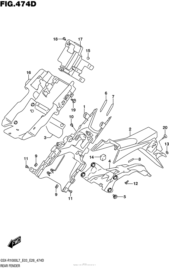 Rear Fender (Gsx-R1000Al7 E03)