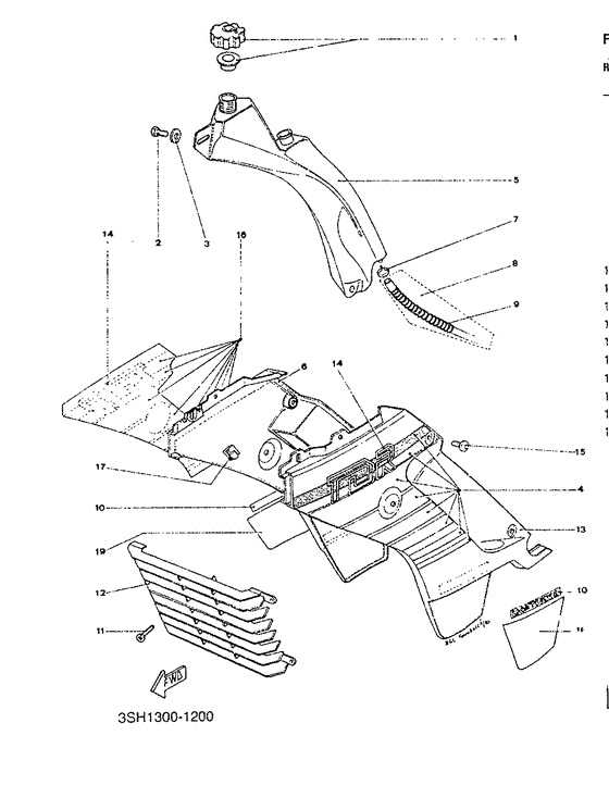 Scoop air/oil tank